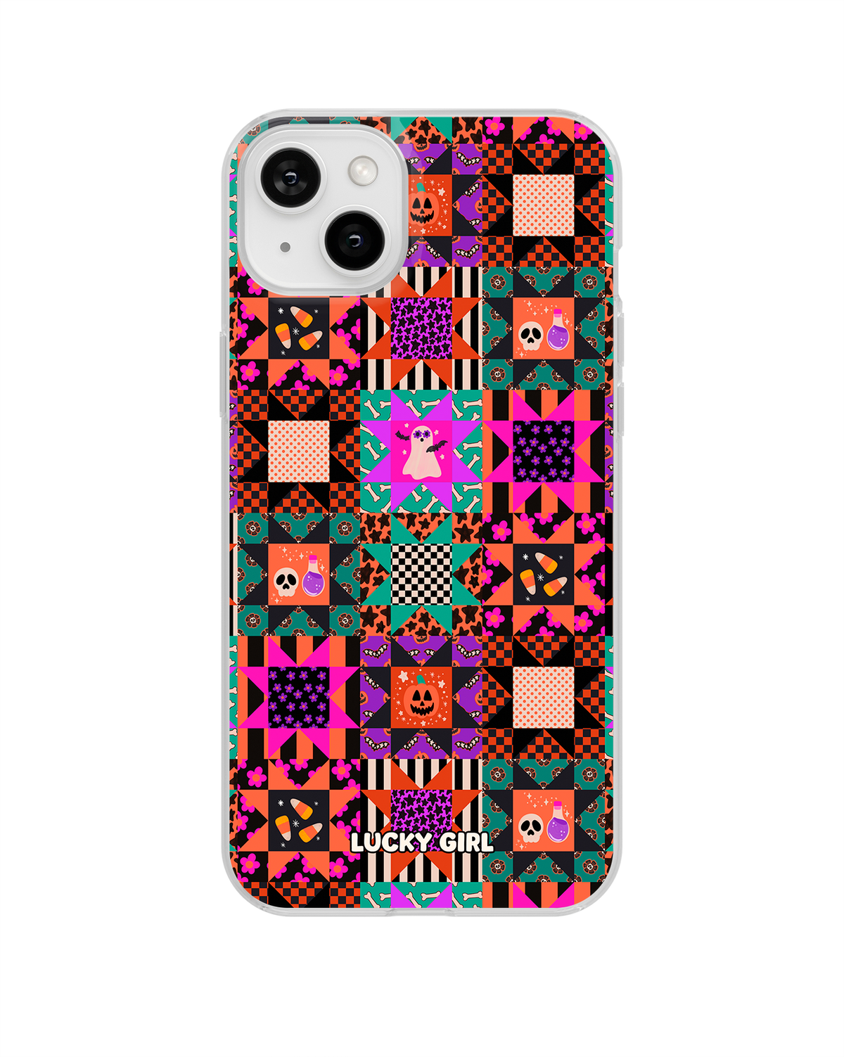 Patchwork Fright Clear Case Insert iPhone 14 Plus/15 Plus