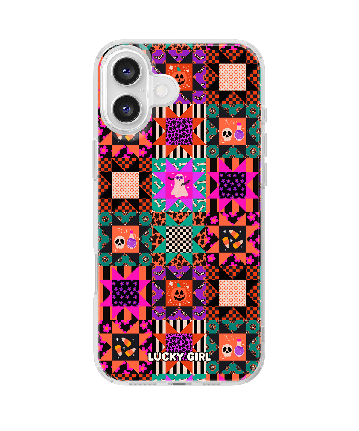 Patchwork Fright Clear Case Insert iPhone 16 Plus