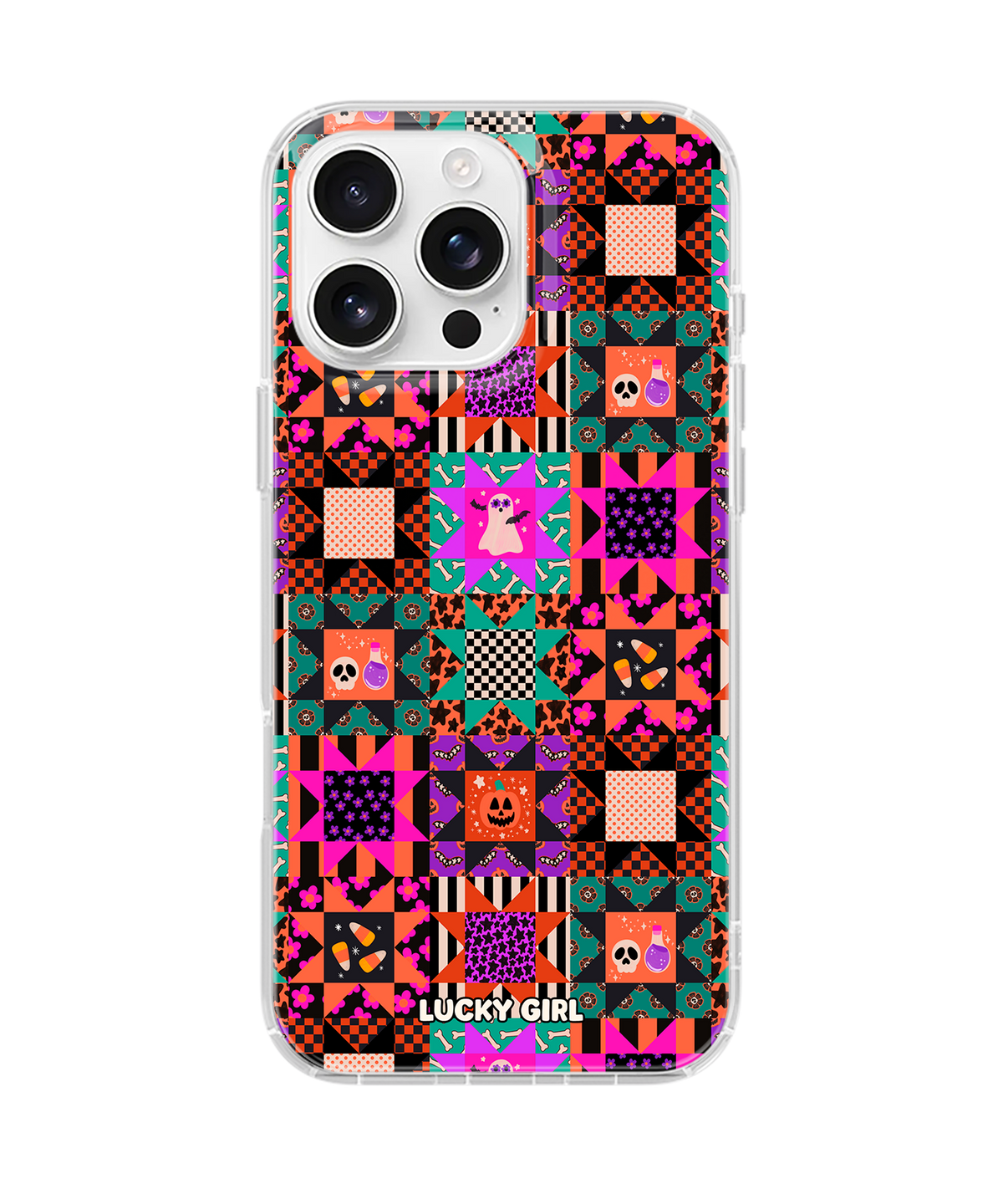 Patchwork Fright Clear Case Insert iPhone 16 Pro Max