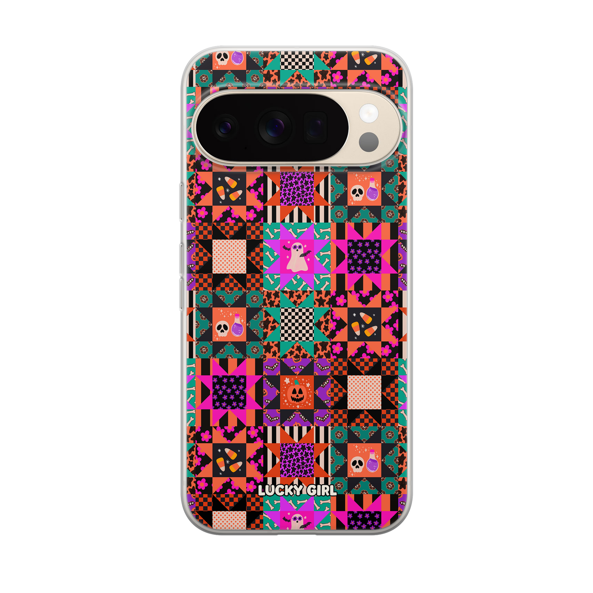 Patchwork Fright Clear Case Insert Pixel 10 Pro XL