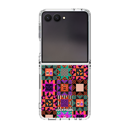 Patchwork Fright Clear Case Insert Galaxy Z Flip 7