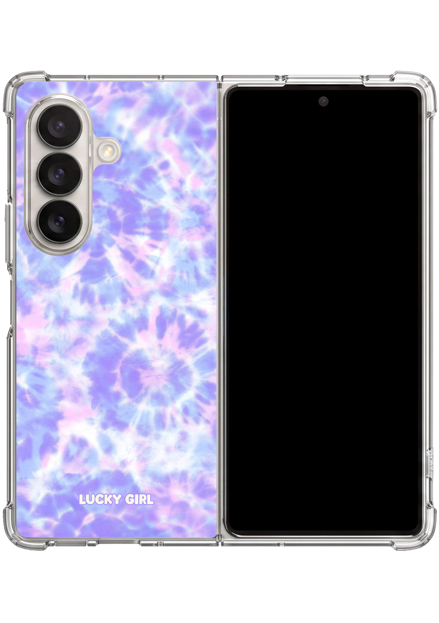 Periwinkle Prism Clear Case Insert Galaxy Z Fold 7
