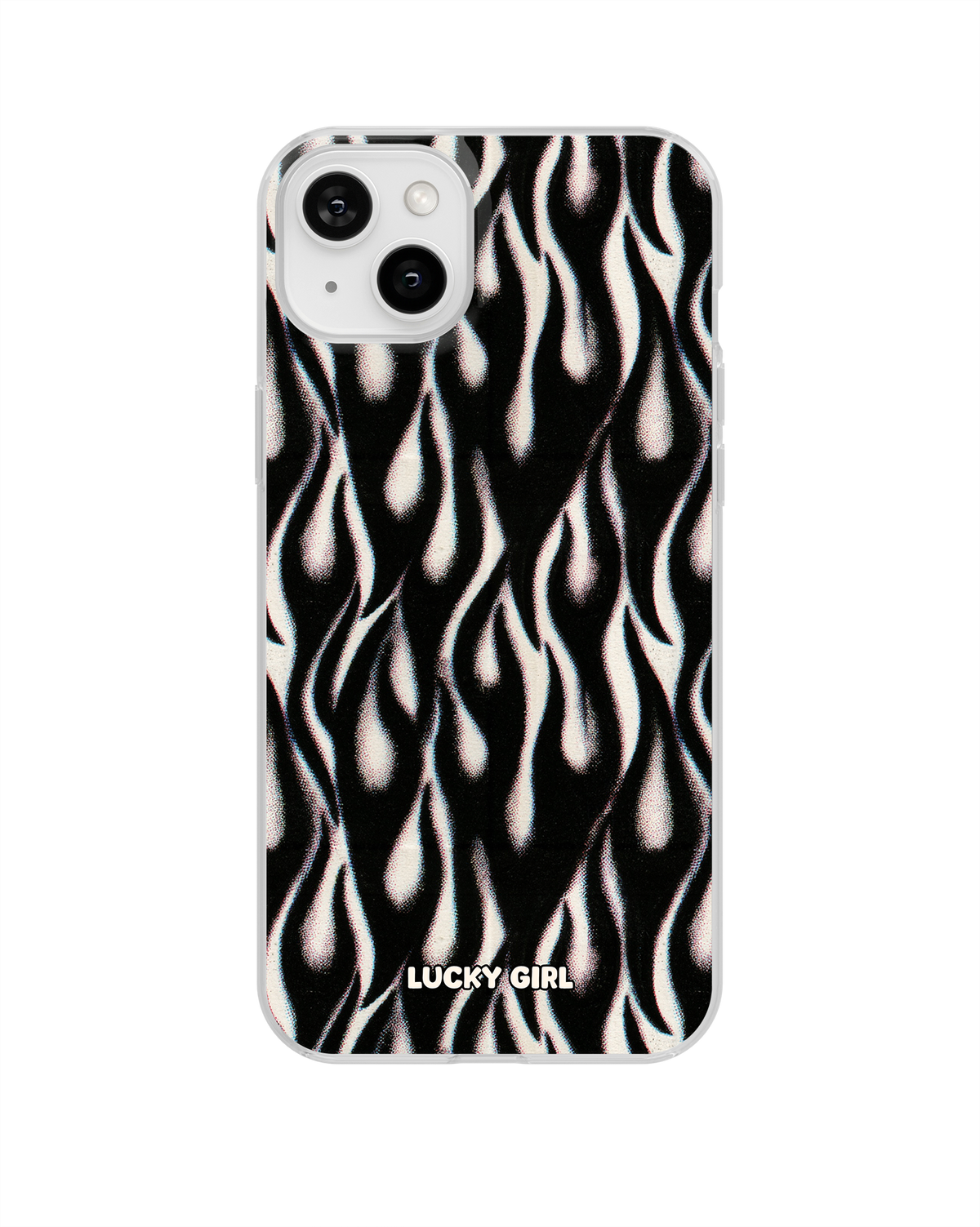 Phantom Flames Clear Case Insert iPhone 14 Plus/15 Plus
