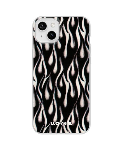Phantom Flames Clear Case Insert iPhone 14 Plus/15 Plus