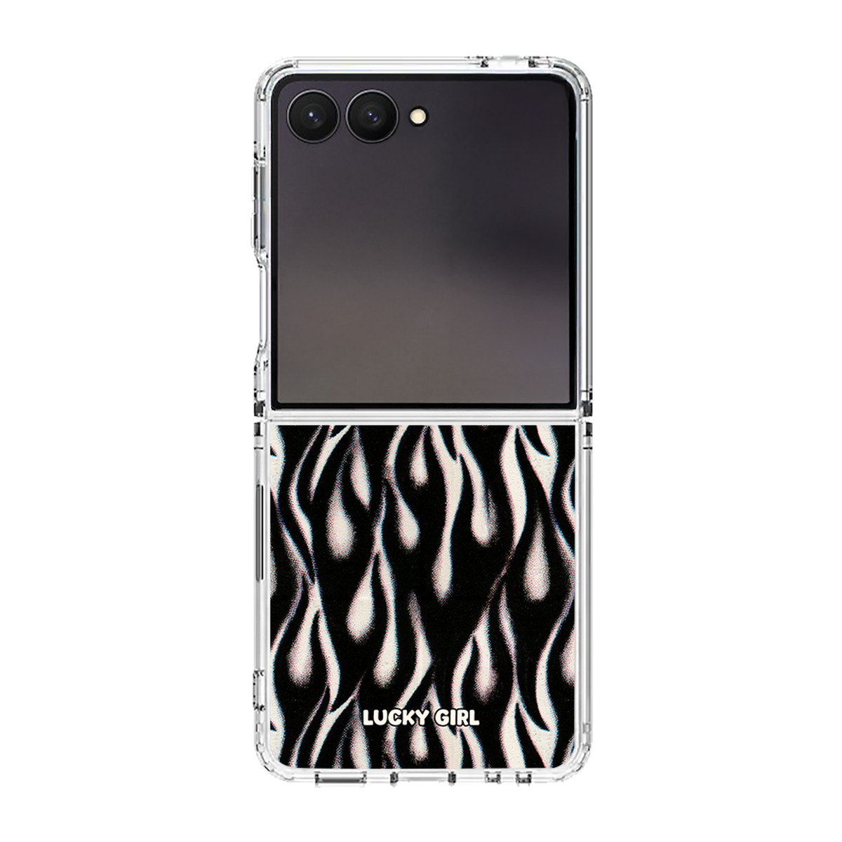 Phantom Flames Clear Case Insert Galaxy Z Flip 7 / 8
