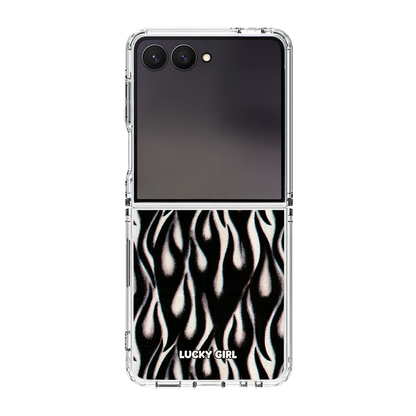 Phantom Flames Clear Case Insert Galaxy Z Flip 7 / 8