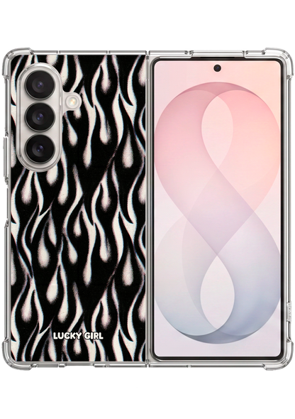 Phantom Flames Clear Case Insert Galaxy Z Fold 7 / 8 Ultra