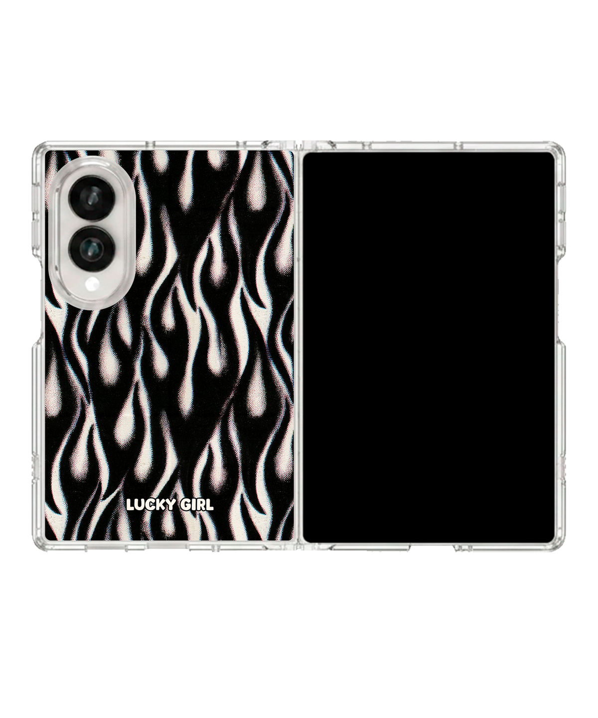 Phantom Flames Clear Case Insert Galaxy Z Fold 8 (wide)