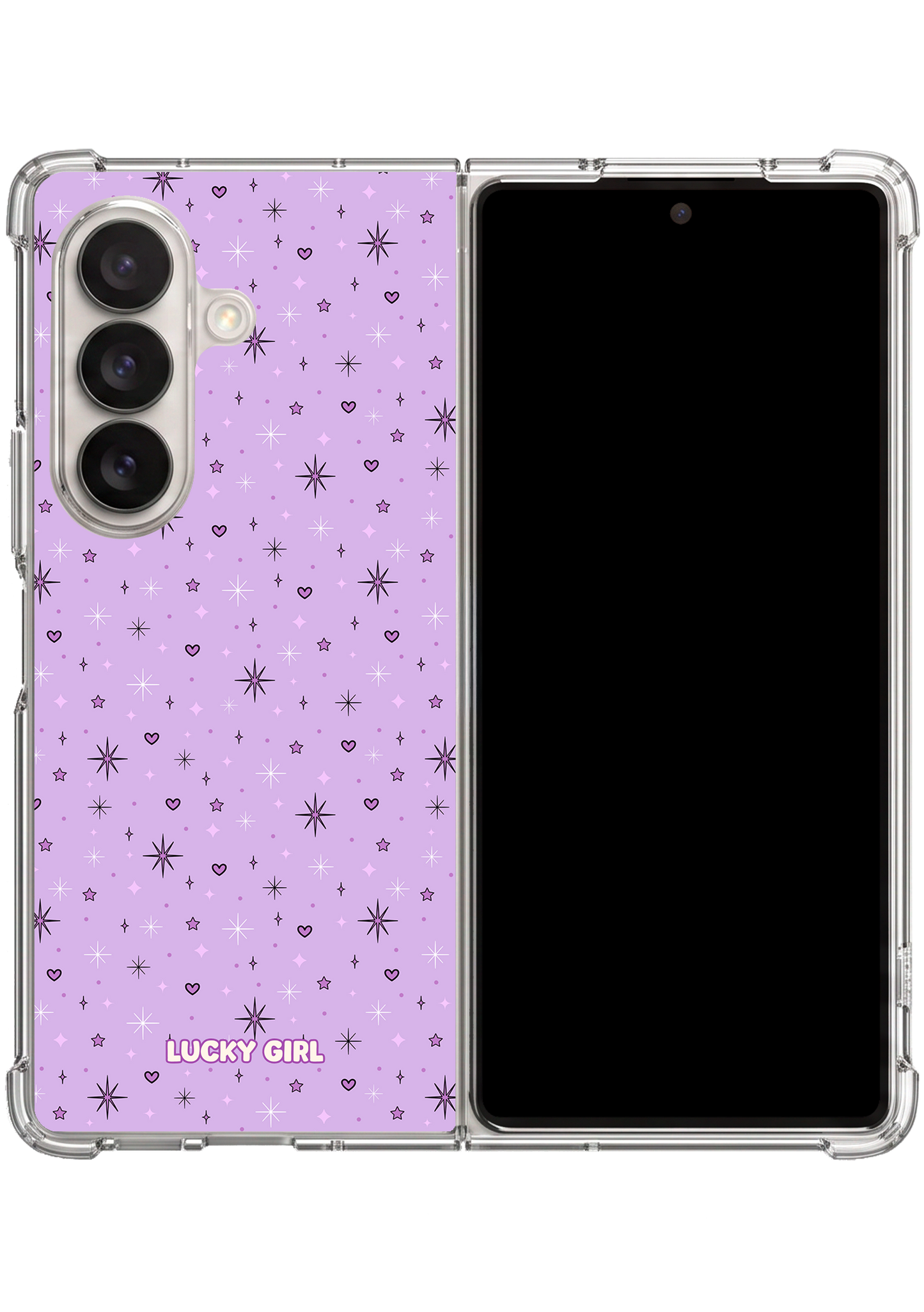 Pixie Purple Clear Case Insert Galaxy Z Fold 7