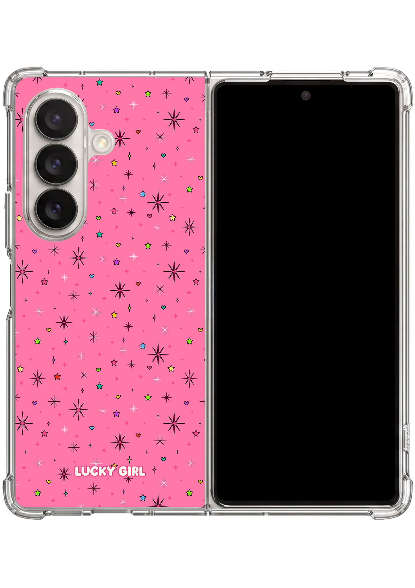 Pixie Pink Clear Case Insert Galaxy Z Fold 7