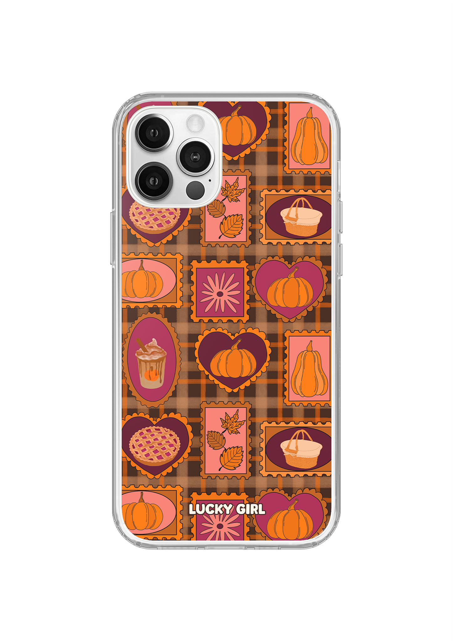 Pumpkin Postage Clear Case Insert iPhone 12/12 Pro