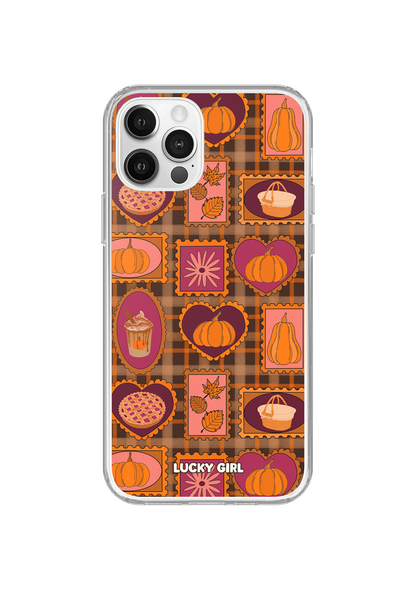 Pumpkin Postage Clear Case Insert iPhone 12/12 Pro