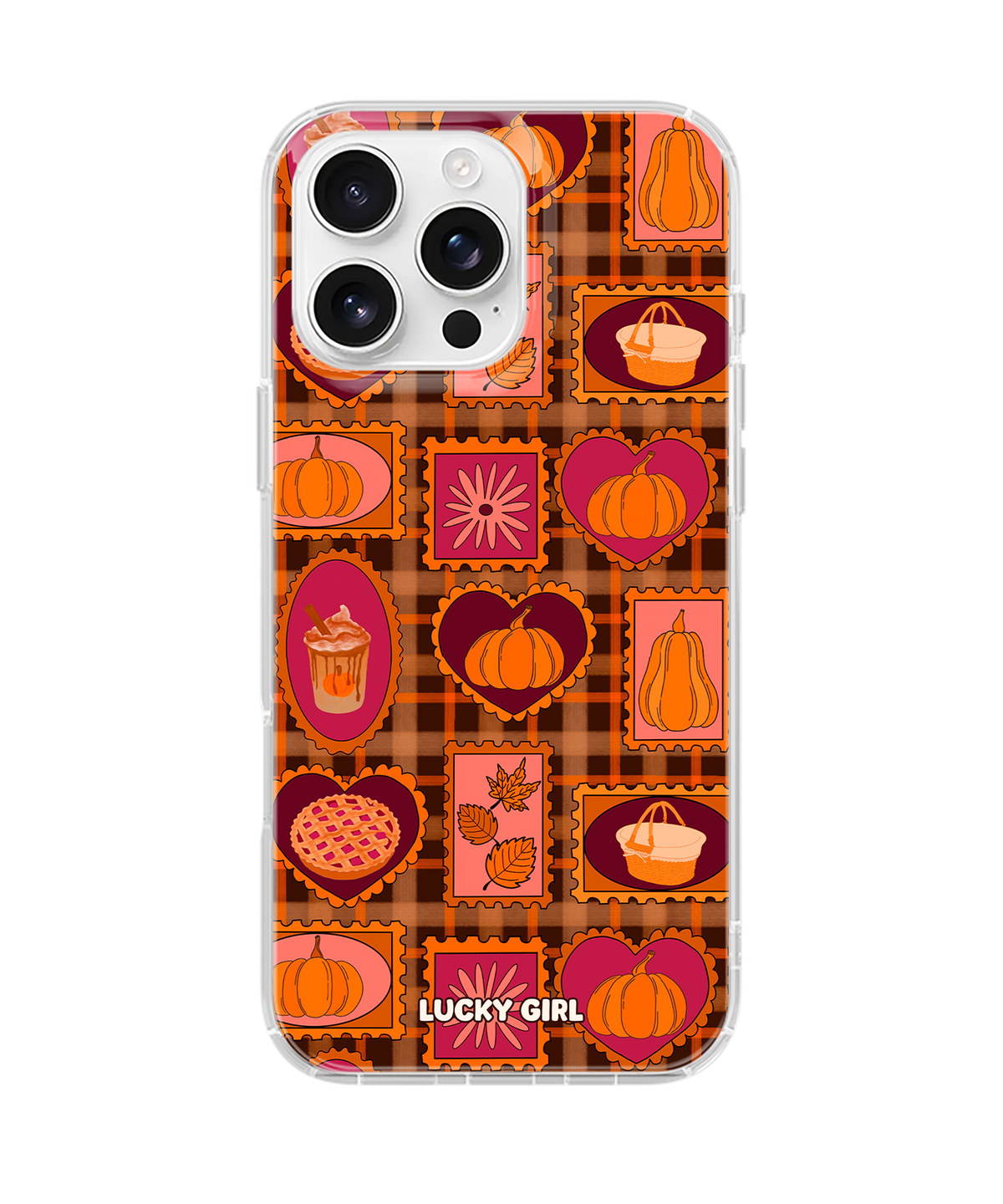Pumpkin Postage Clear Case Insert iPhone 13 Pro Max
