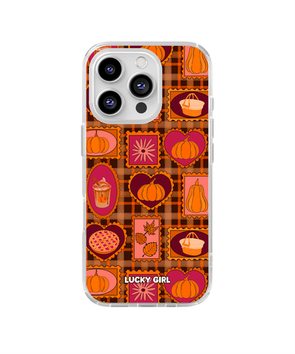 Pumpkin Postage Clear Case Insert iPhone 13 Pro