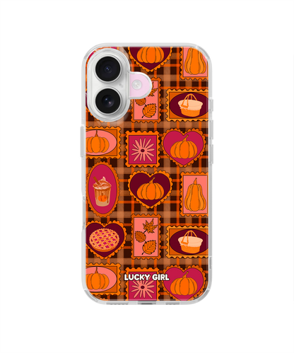 Pumpkin Postage Clear Case Insert iPhone 16