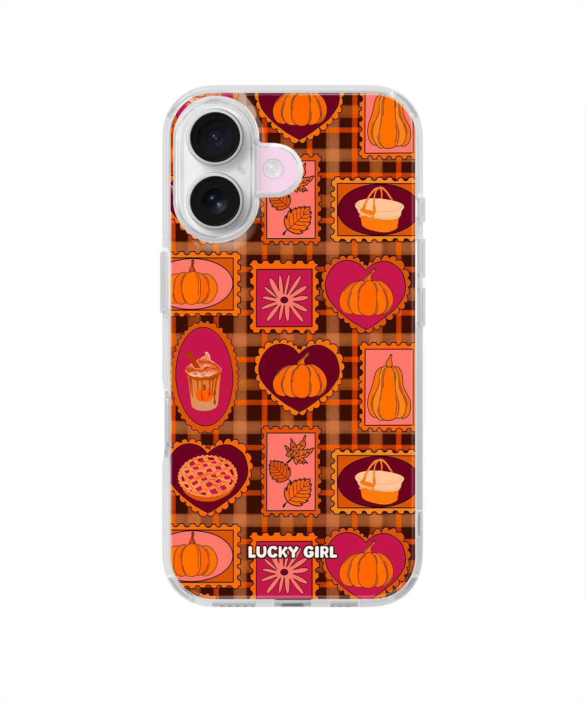 Pumpkin Postage Clear Case Insert iPhone 17