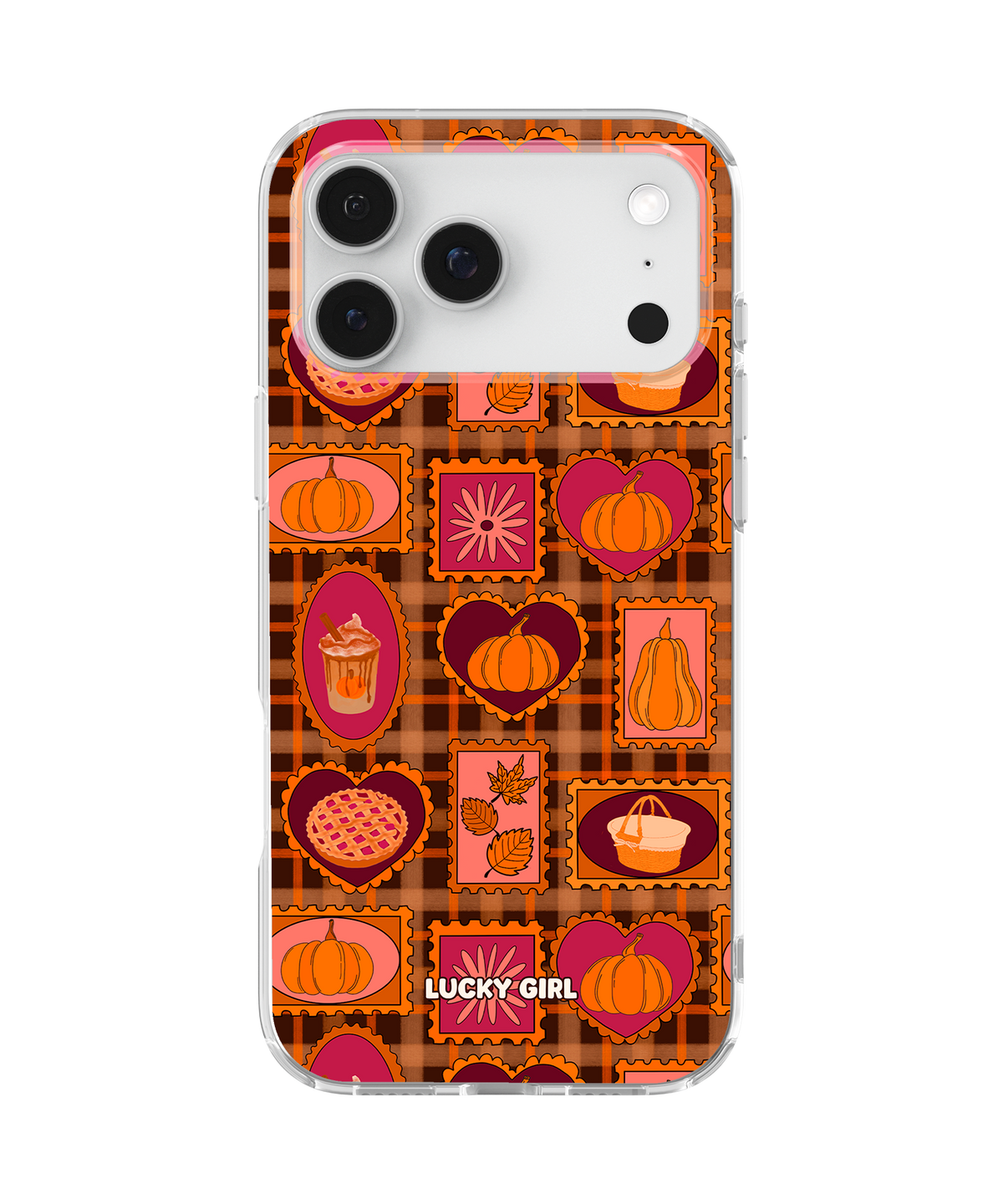 Pumpkin Postage Clear Case Insert iPhone 17 Pro Max