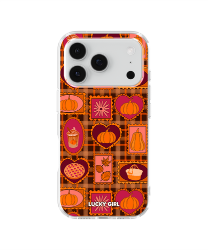 Pumpkin Postage Clear Case Insert iPhone 17 Pro