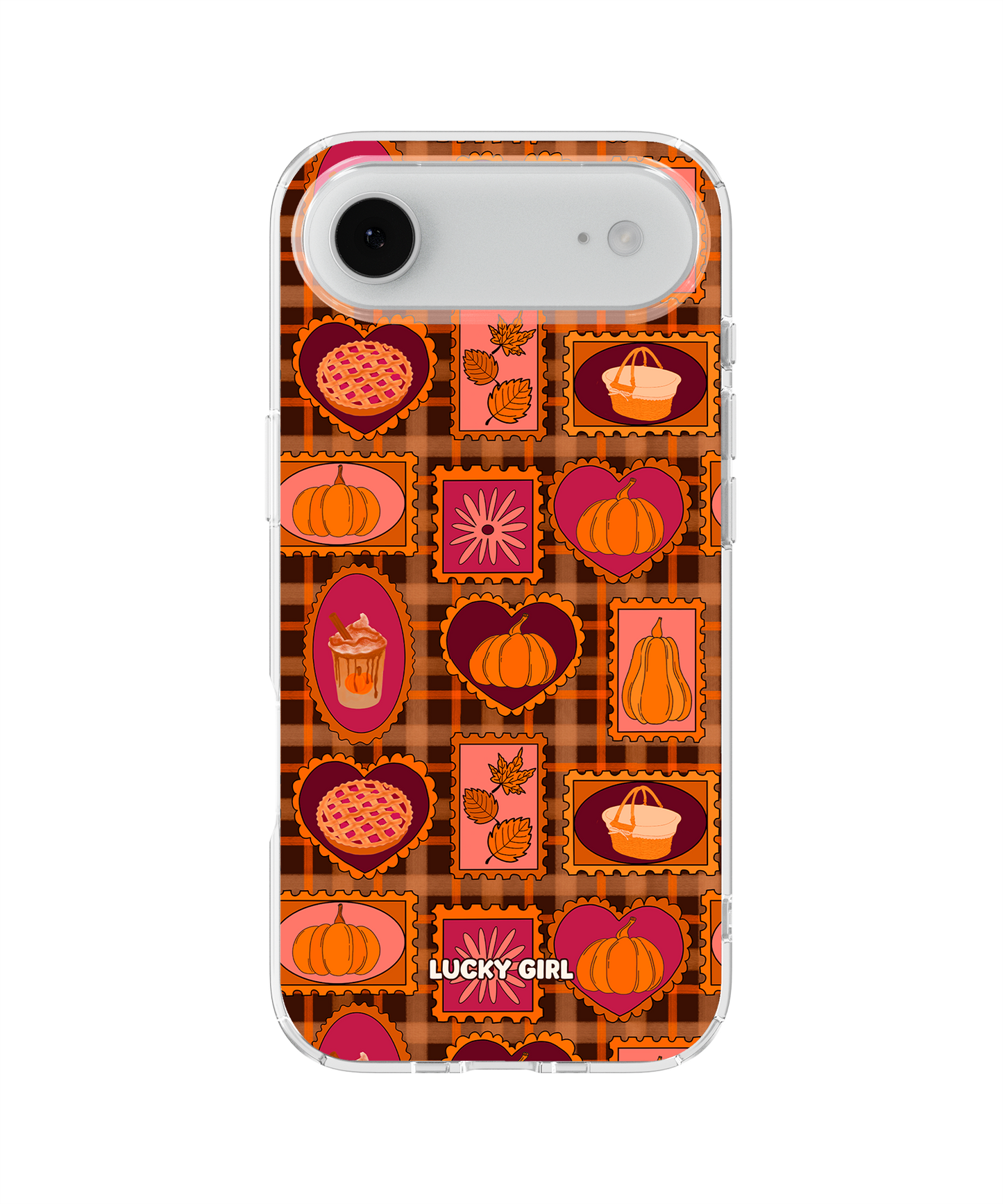 Pumpkin Postage Clear Case Insert iPhone 17 Air