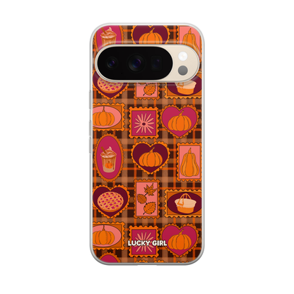 Pumpkin Postage Clear Case Insert Pixel 10/10 Pro