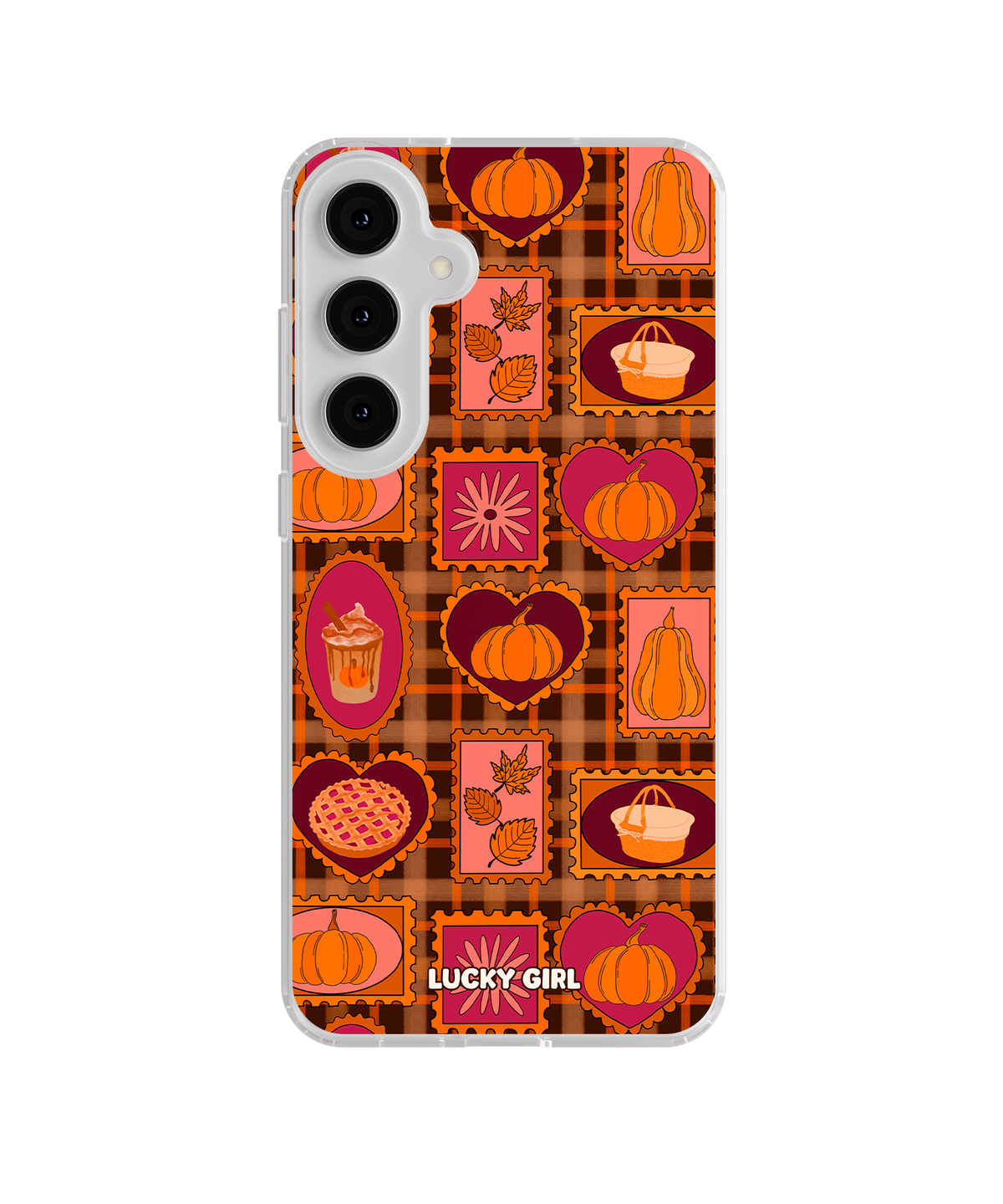 Pumpkin Postage Clear Case Insert Galaxy S23 Plus
