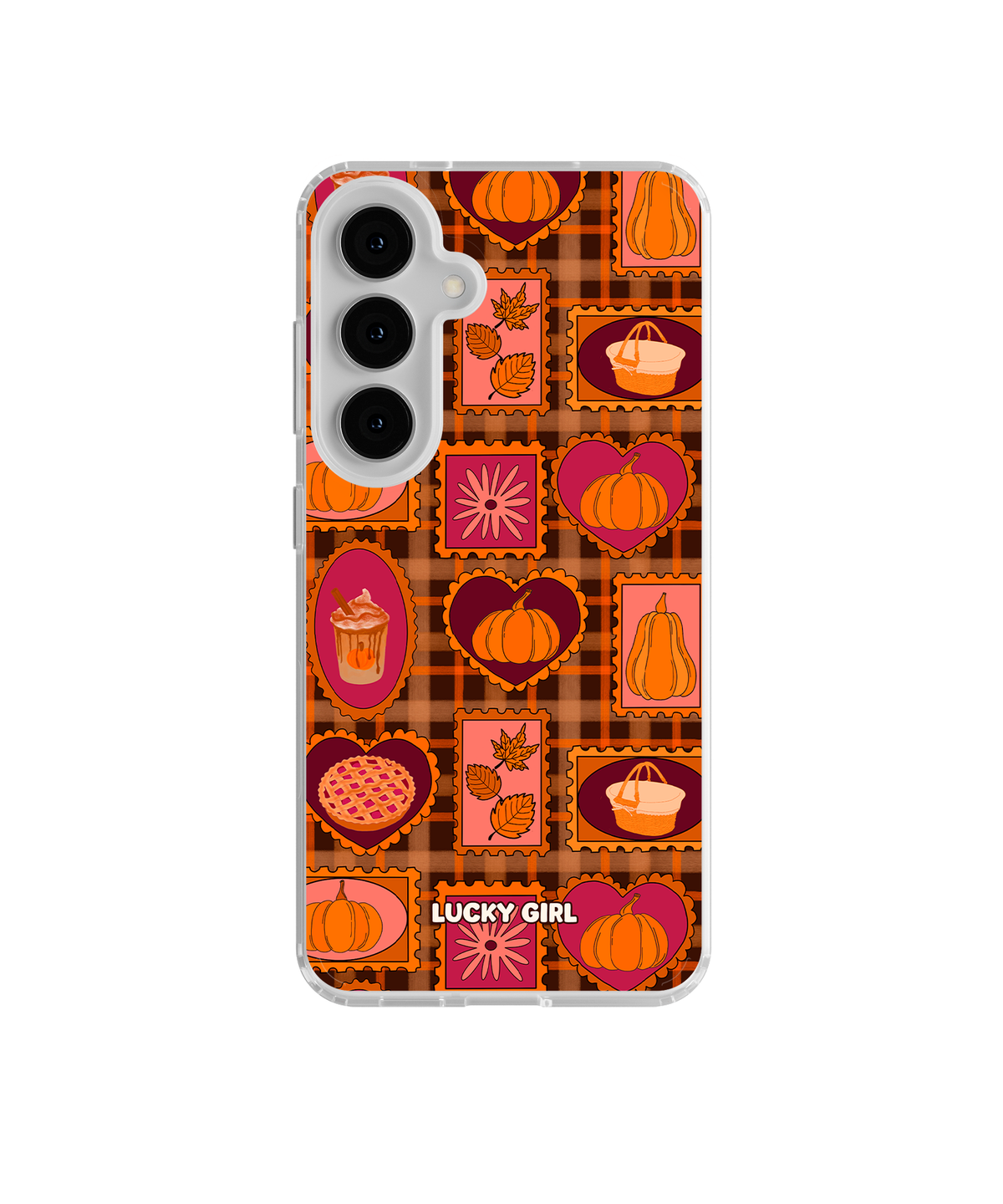 Pumpkin Postage Clear Case Insert Galaxy S26