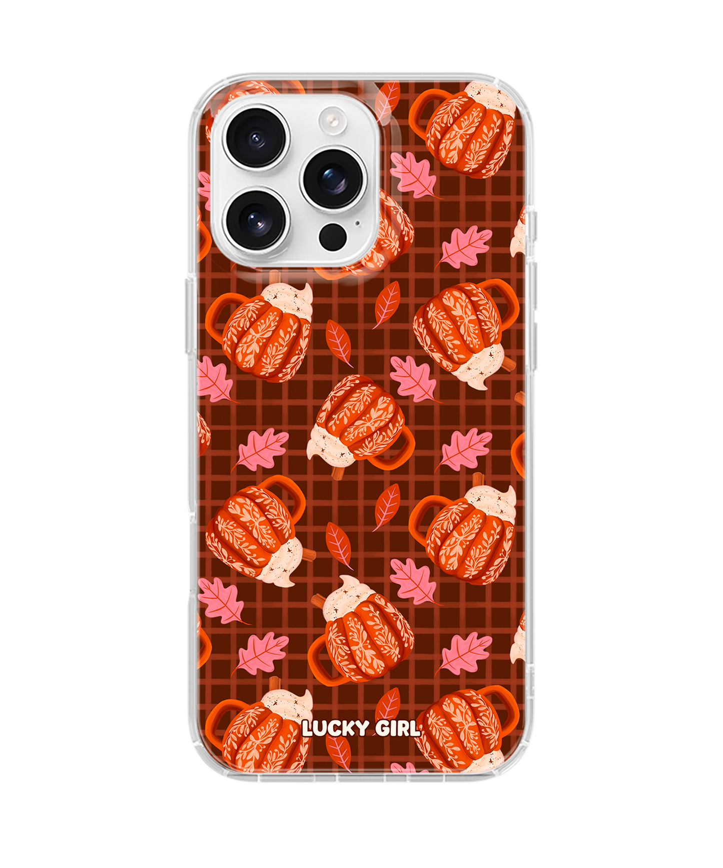 Pumpkin Spice Clear Case Insert iPhone 14 Pro Max