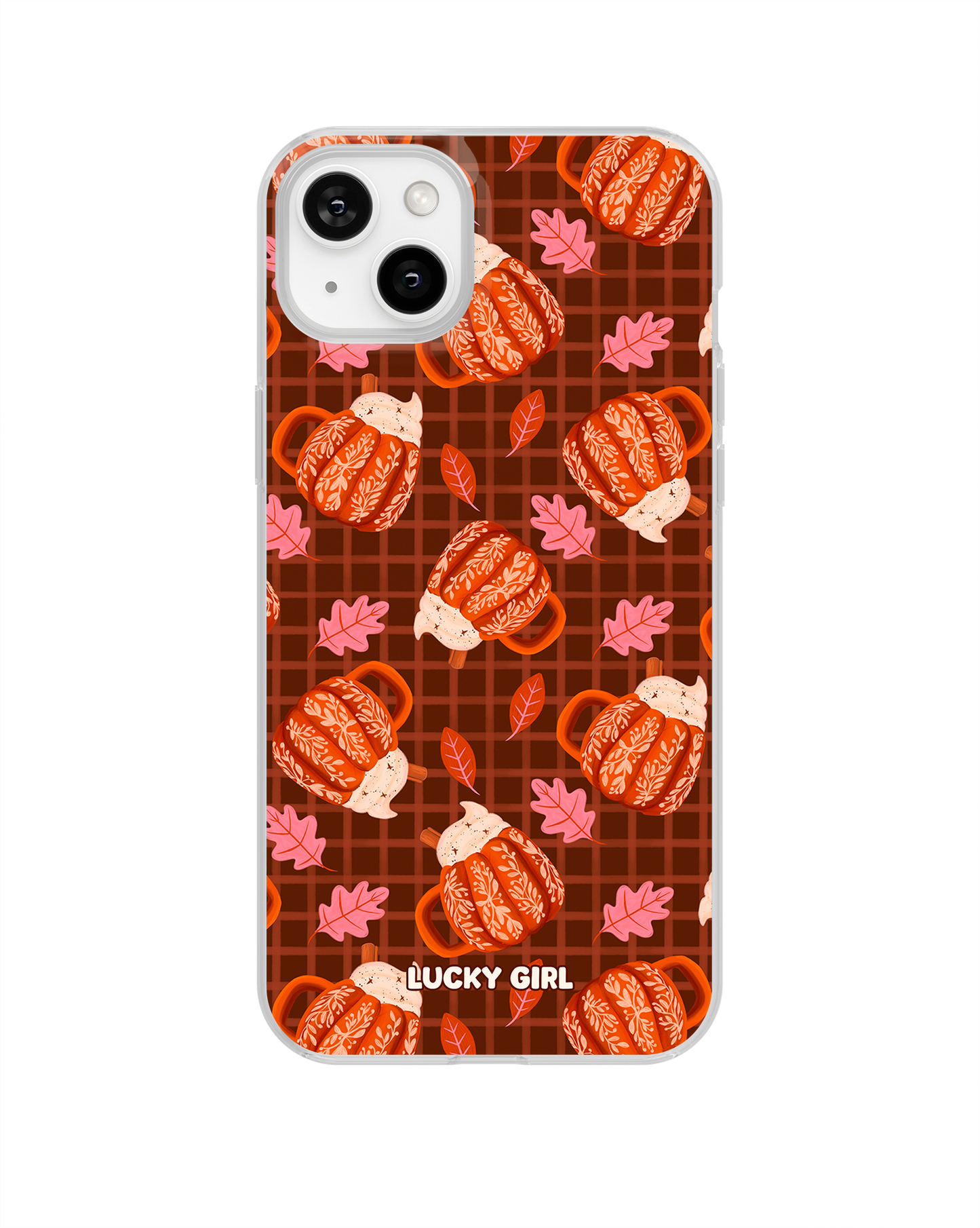 Pumpkin Spice Clear Case Insert iPhone 15