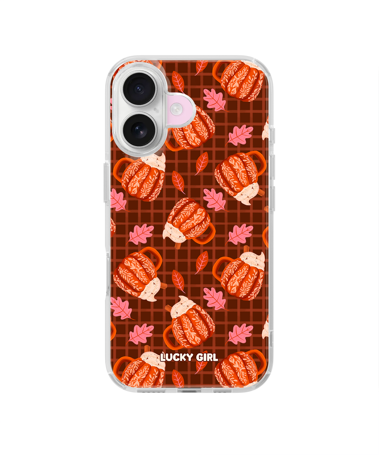 Pumpkin Spice Clear Case Insert iPhone 16