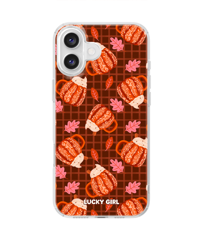 Pumpkin Spice Clear Case Insert iPhone 16 Plus