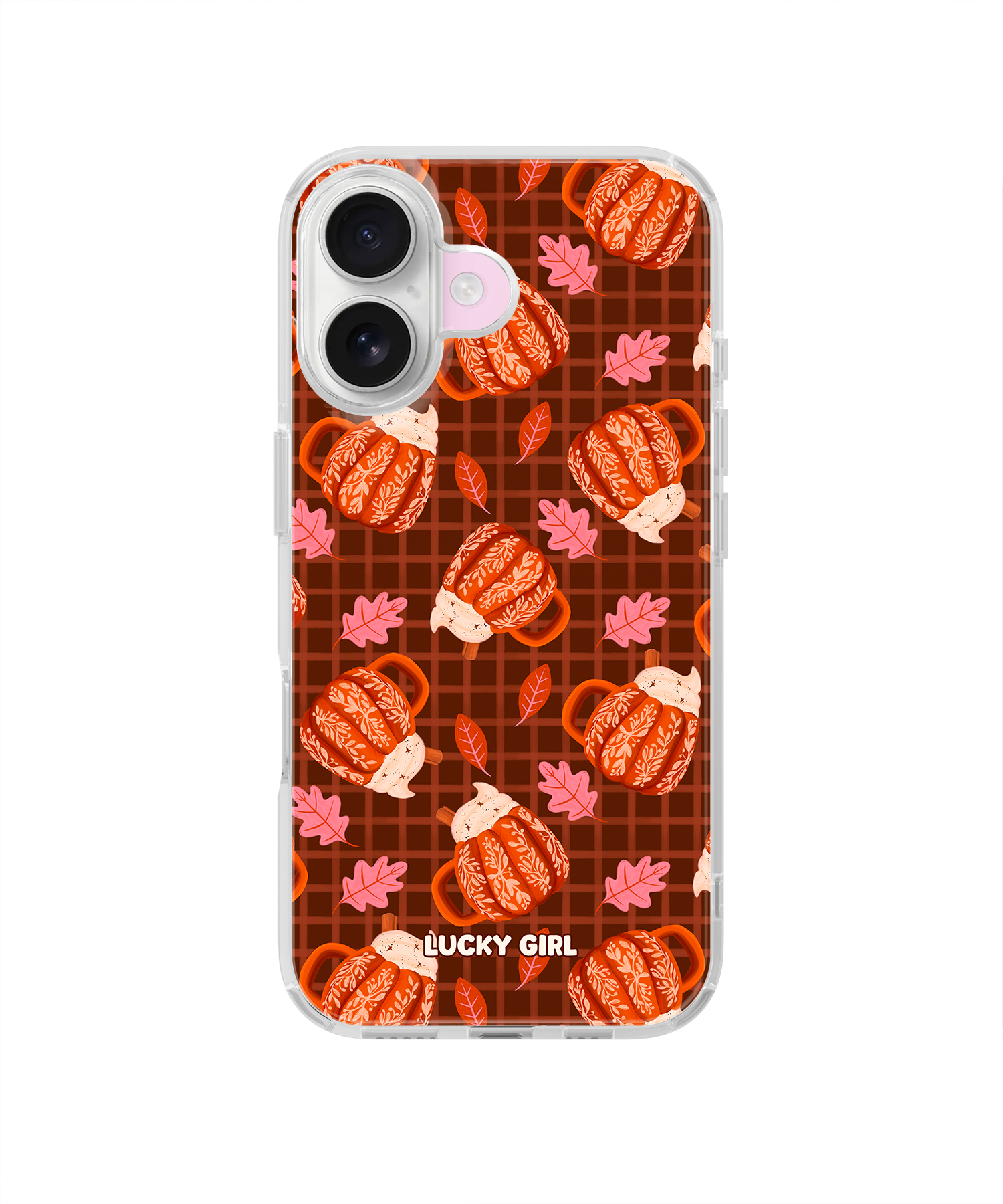 Pumpkin Spice Clear Case Insert iPhone 17