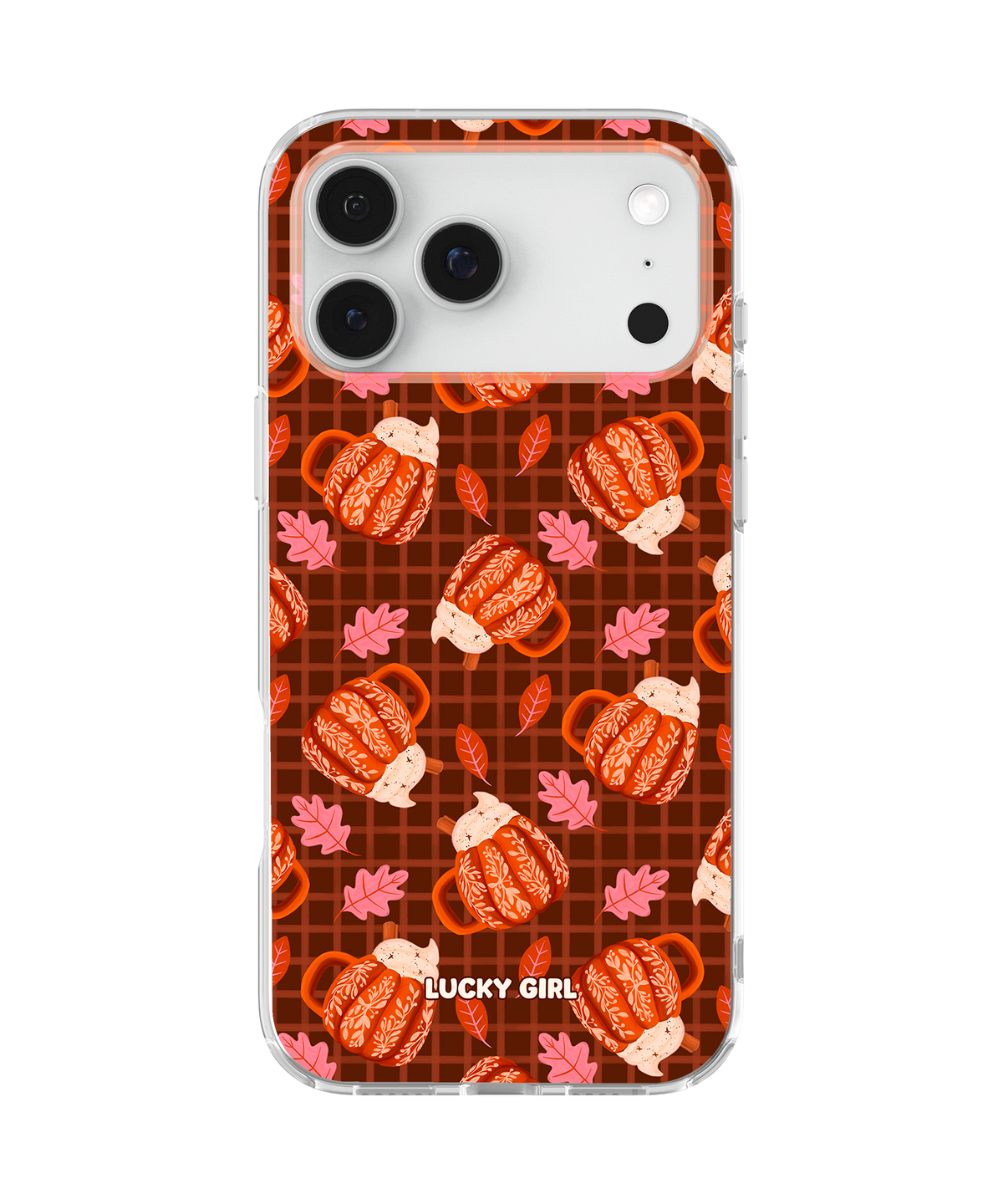 Pumpkin Spice Clear Case Insert iPhone 17 Pro Max