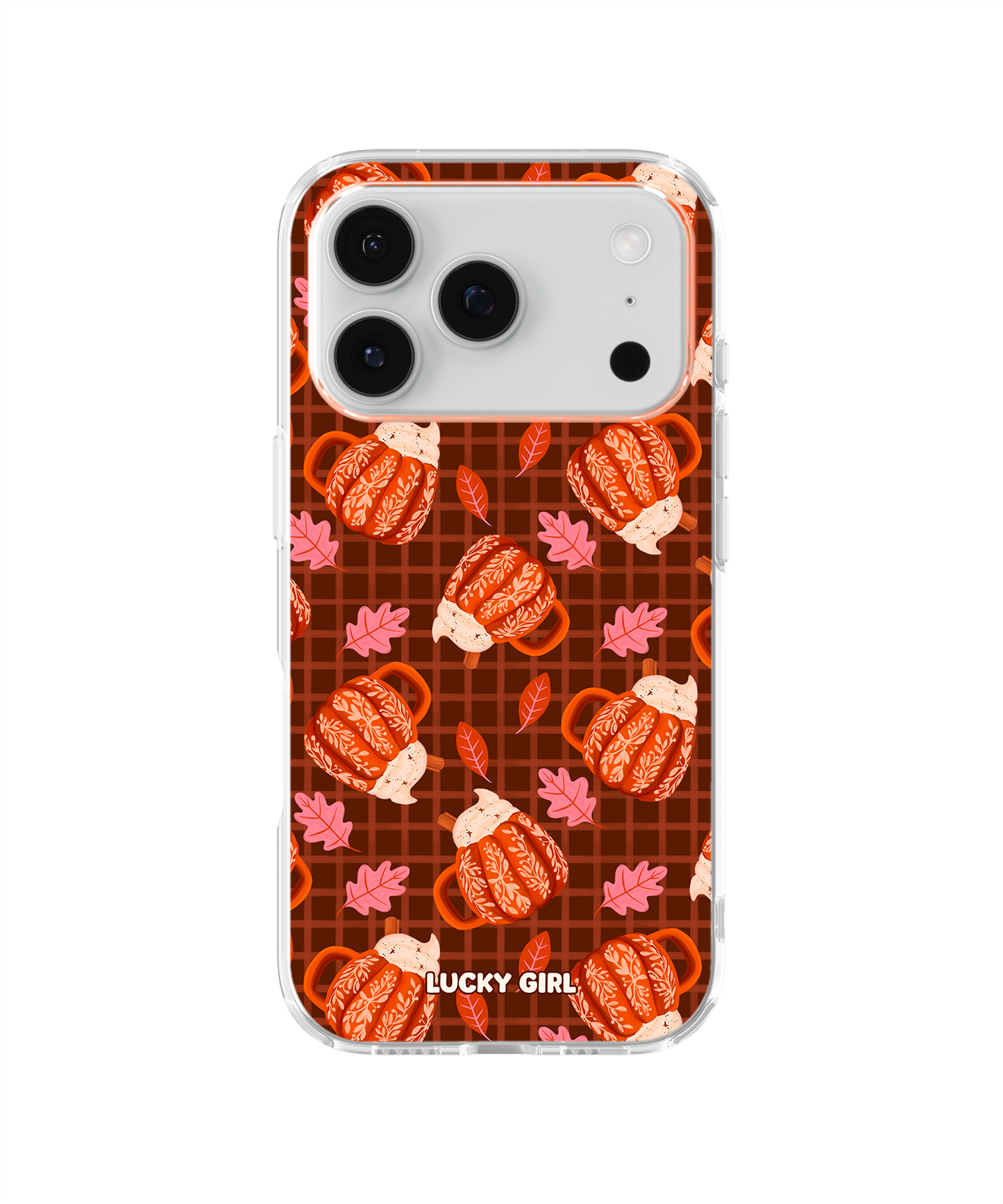 Pumpkin Spice Clear Case Insert iPhone 17 Pro