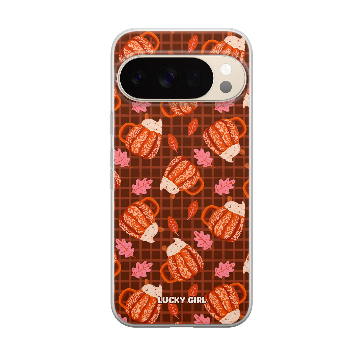 Pumpkin Spice Clear Case Insert Pixel 10/10 Pro