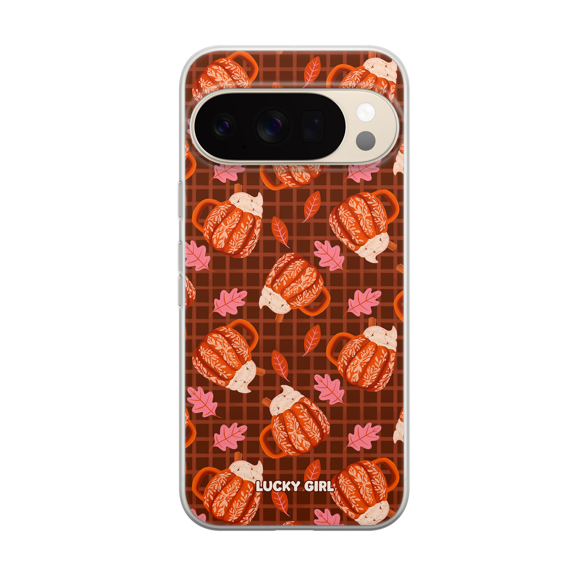 Pumpkin Spice Clear Case Insert Pixel 10 Pro XL