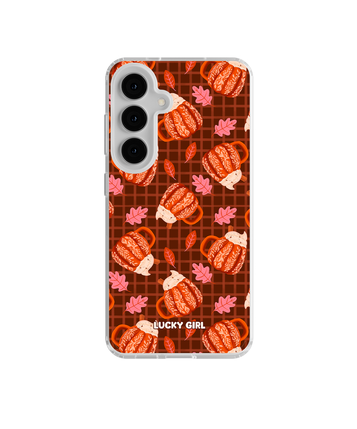 Pumpkin Spice Clear Case Insert Galaxy S23