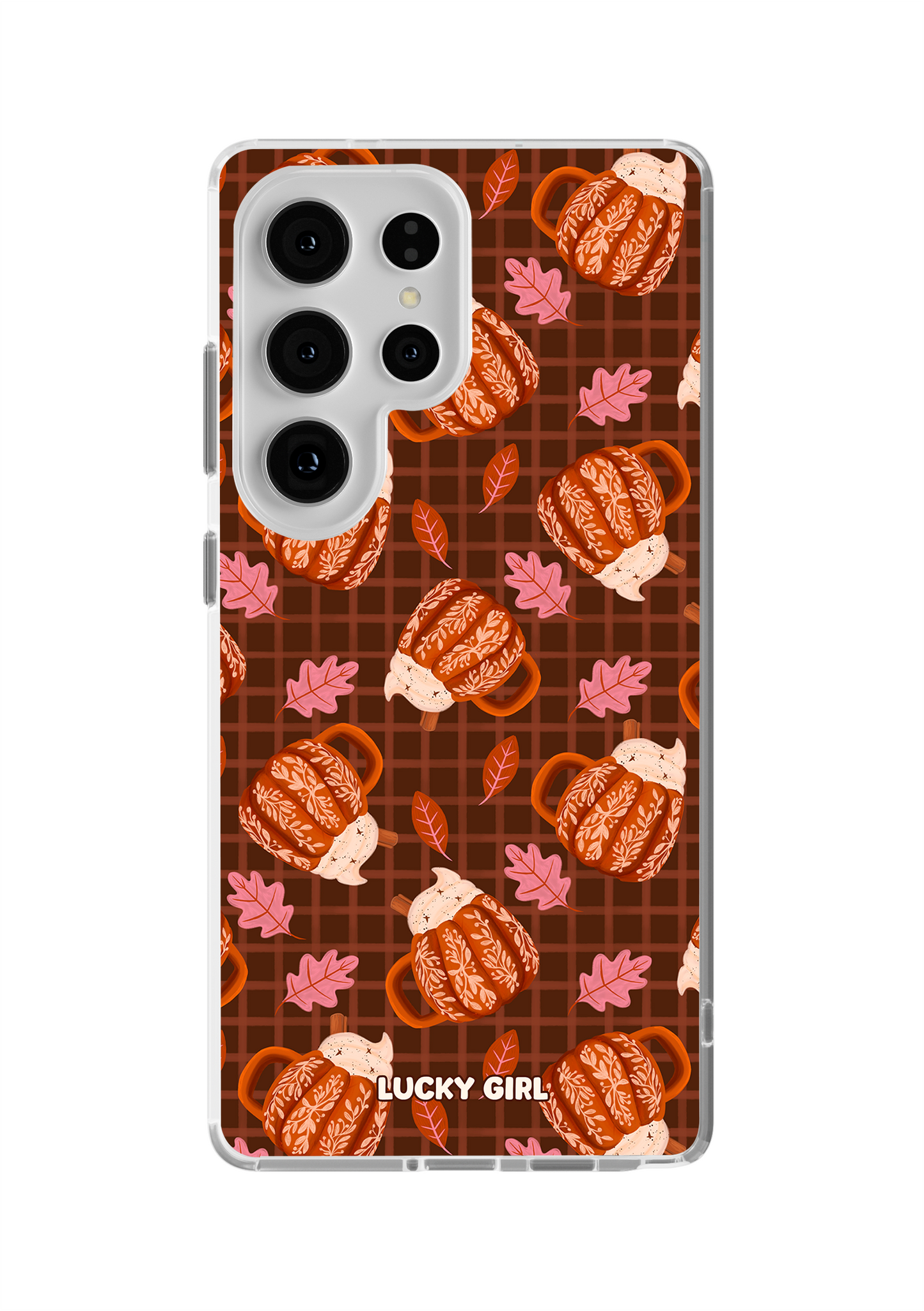 Pumpkin Spice Clear Case Insert Galaxy S25 Ultra