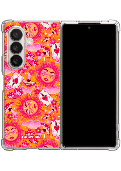 Radiant Skies Clear Case Insert Galaxy Z Fold 7