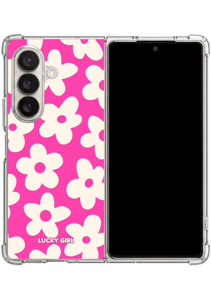 Raspberry Big Blooms Clear Case Insert Galaxy Z Fold 7