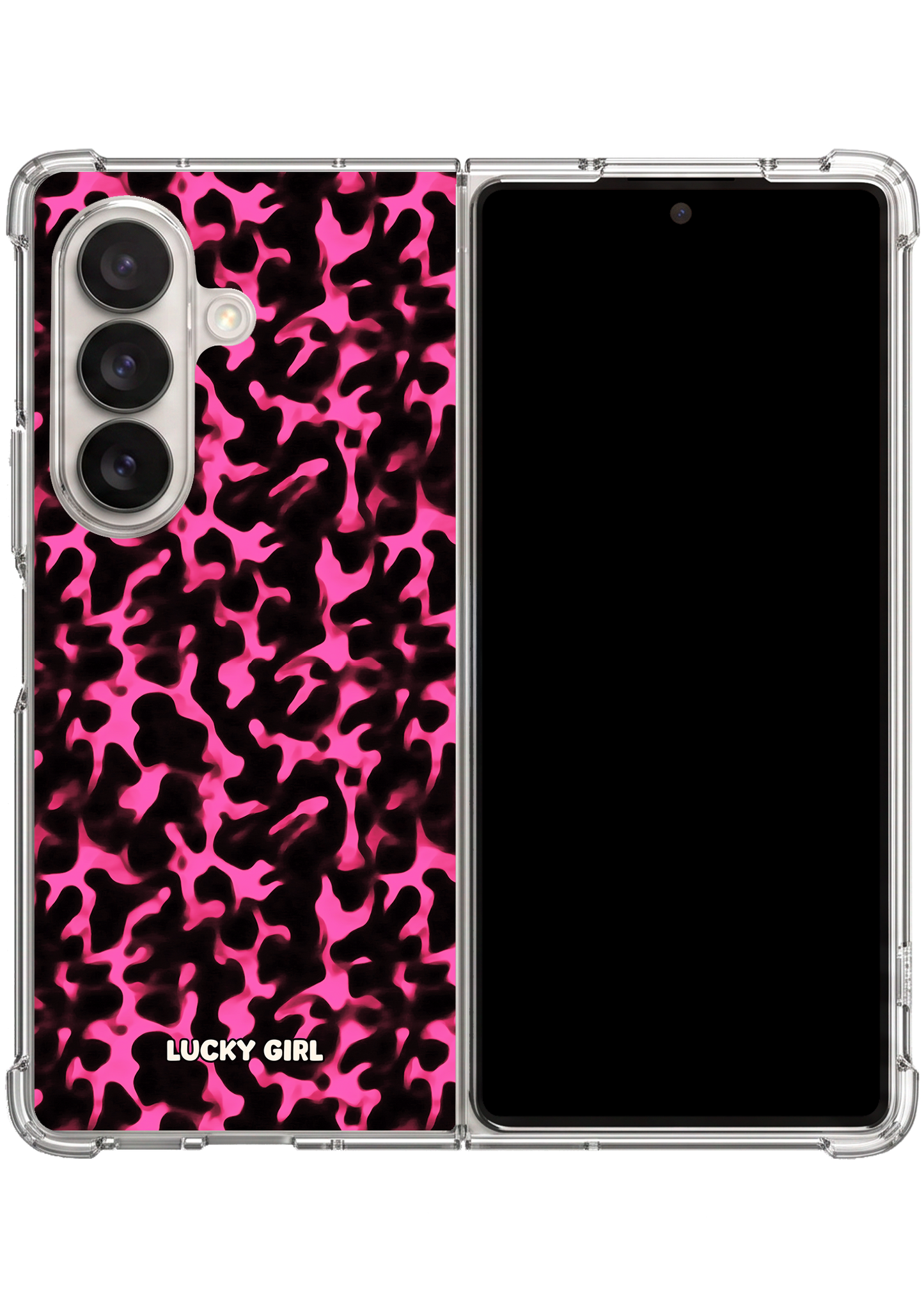 Raspberry Tortoise Clear Case Insert Galaxy Z Fold 7