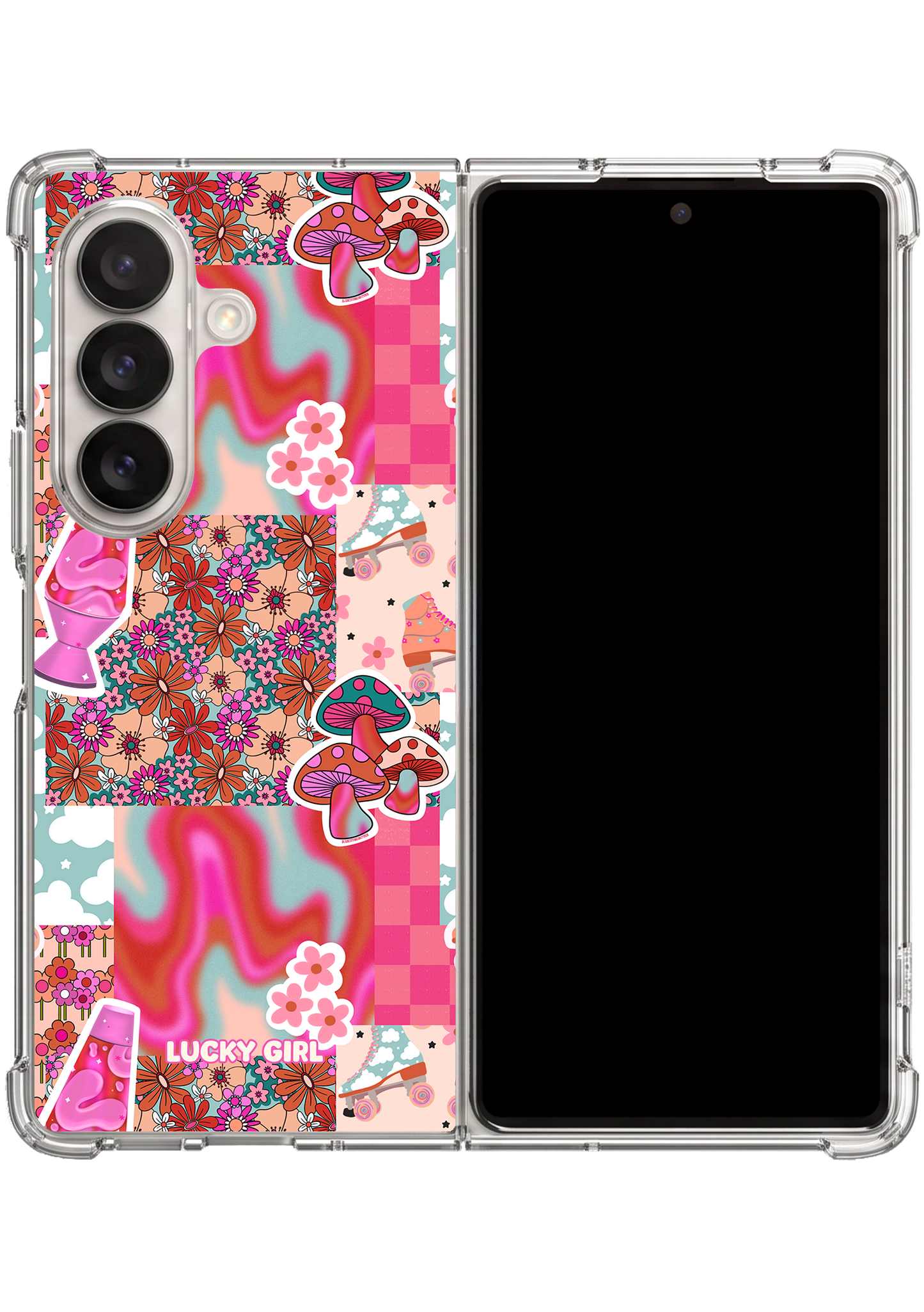 Retro Remix Clear Case Insert Galaxy Z Fold 7