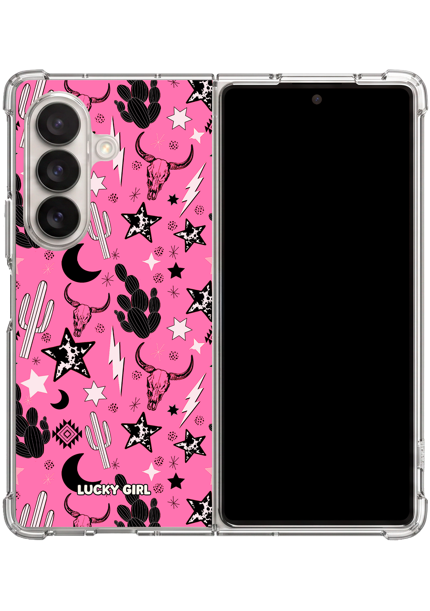 Rodeo Rose Clear Case Insert Galaxy Z Fold 7