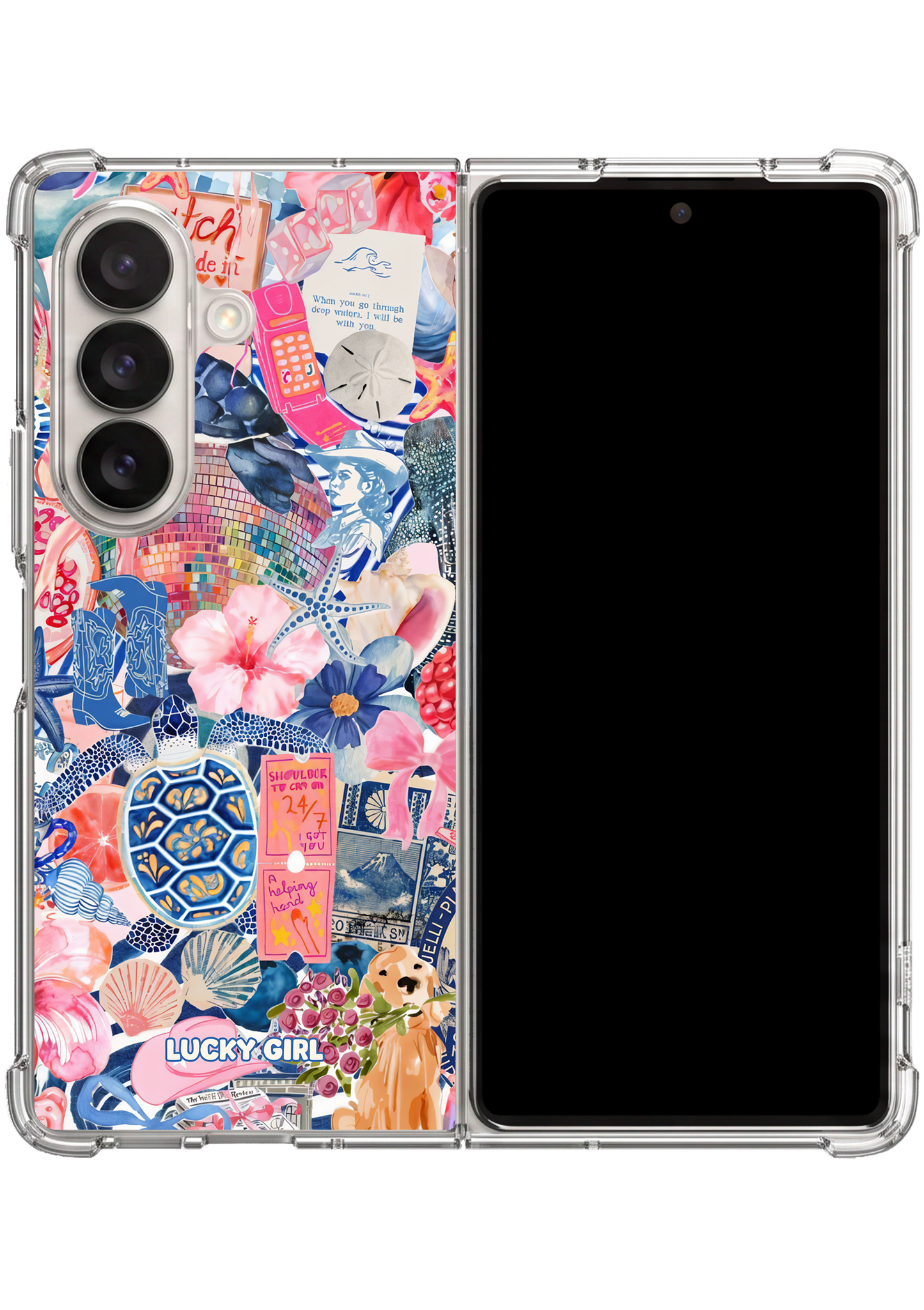 Seas the Day Clear Case Insert Galaxy Z Fold 7