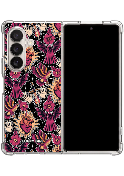 Silent Heart Clear Case Insert Galaxy Z Fold 7