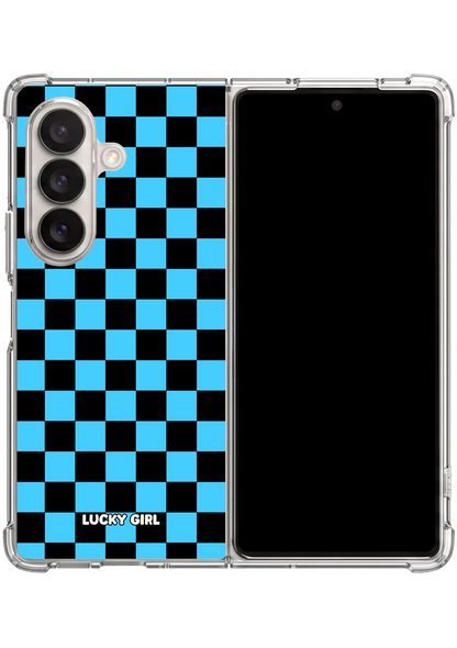 Sky Checkers Clear Case Insert Galaxy Z Fold 7