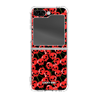 Sour Cherries Clear Case Insert Galaxy Z Flip 6/7 FE