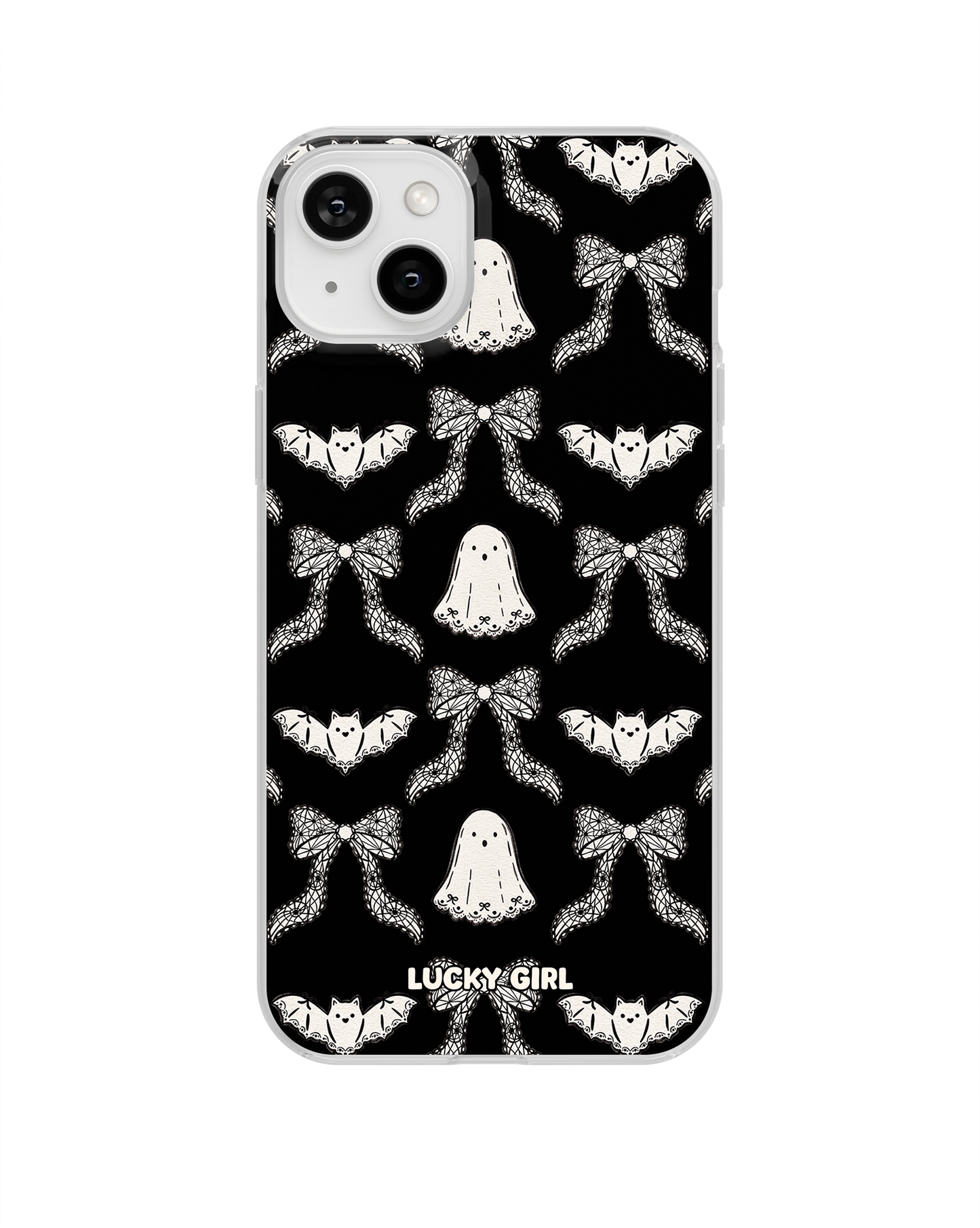 Spooky Chantilly Clear Case Insert iPhone 14 Plus/15 Plus