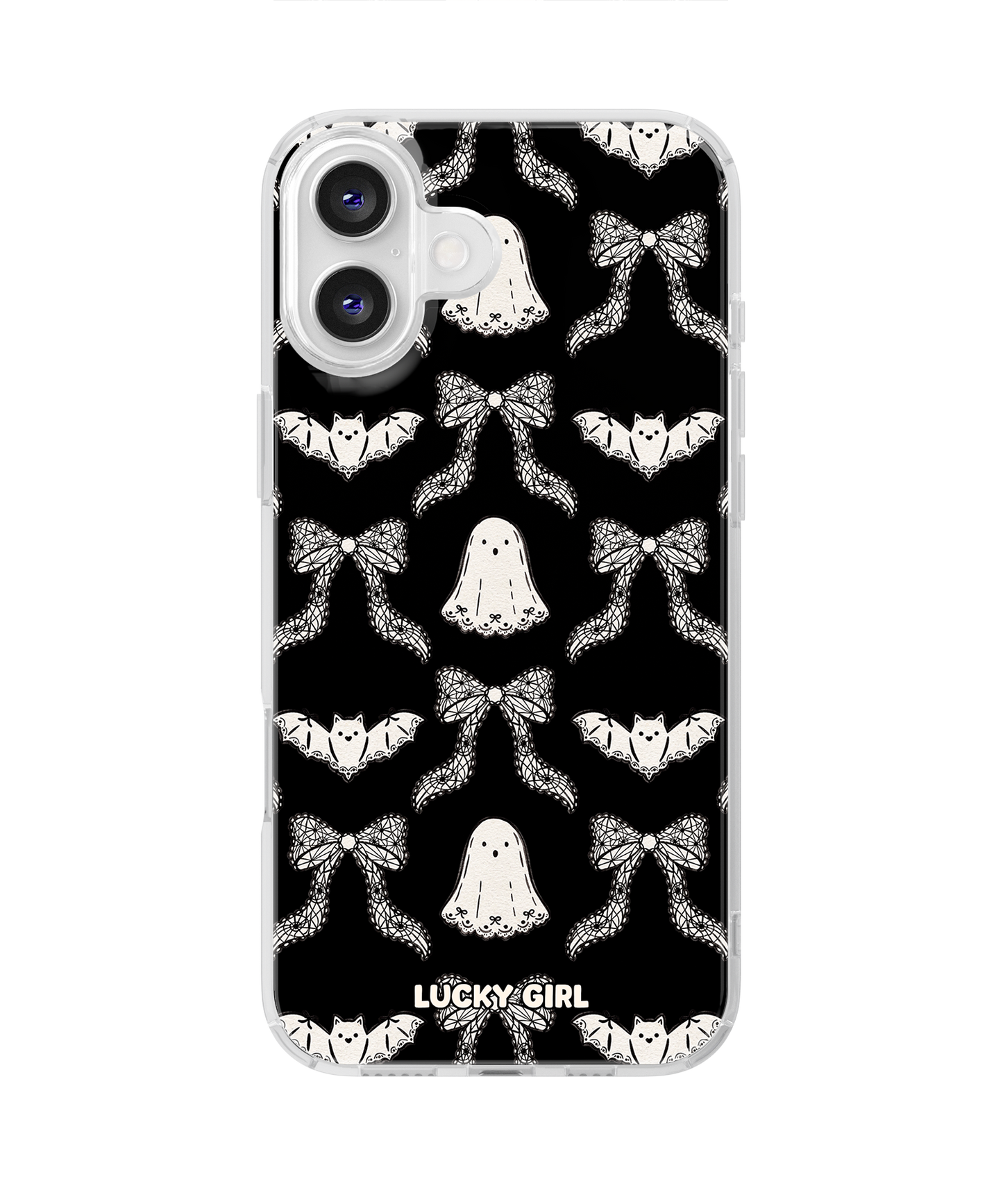 Spooky Chantilly Clear Case Insert iPhone 16 Plus