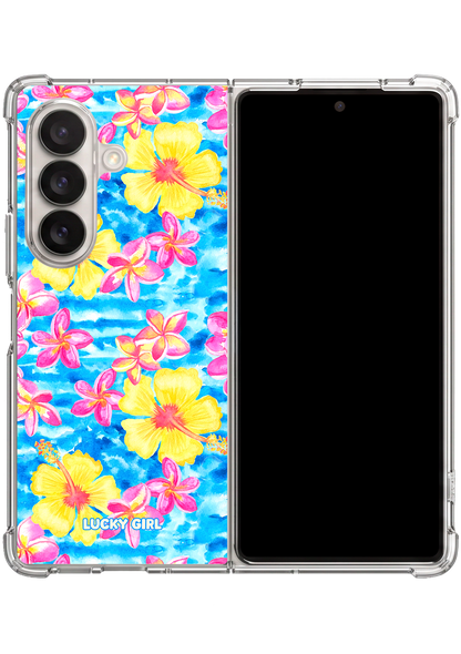 Summer Splash Clear Case Insert Galaxy Z Fold 7