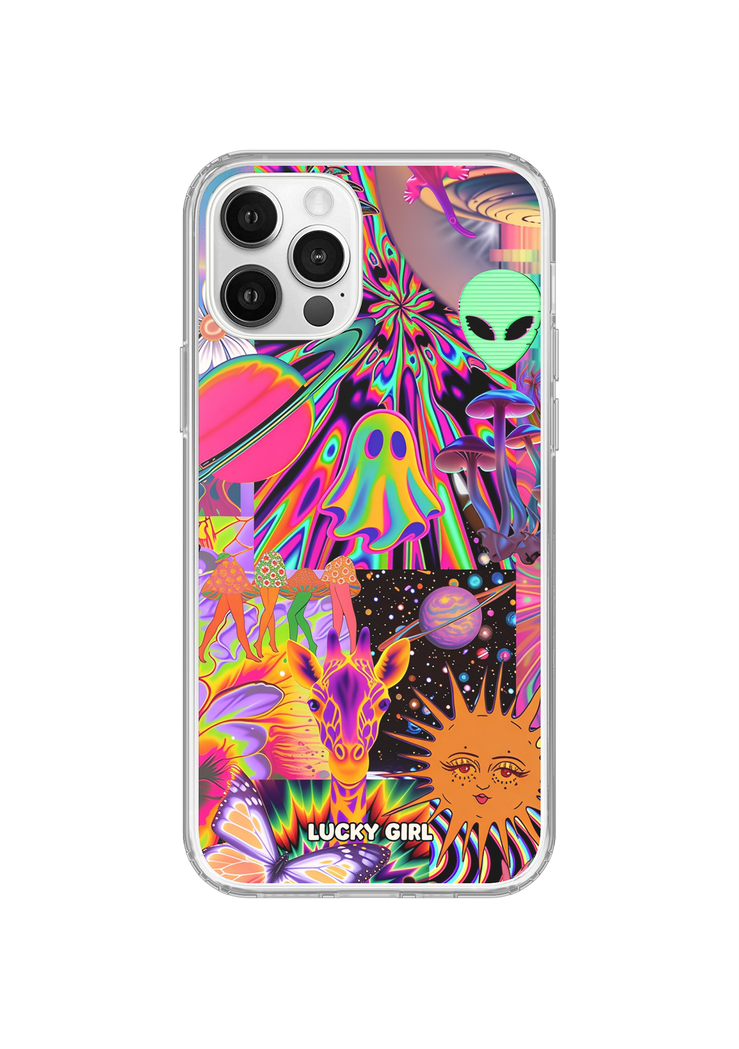 Technicolor Trip Clear Case Insert iPhone 12/12 Pro
